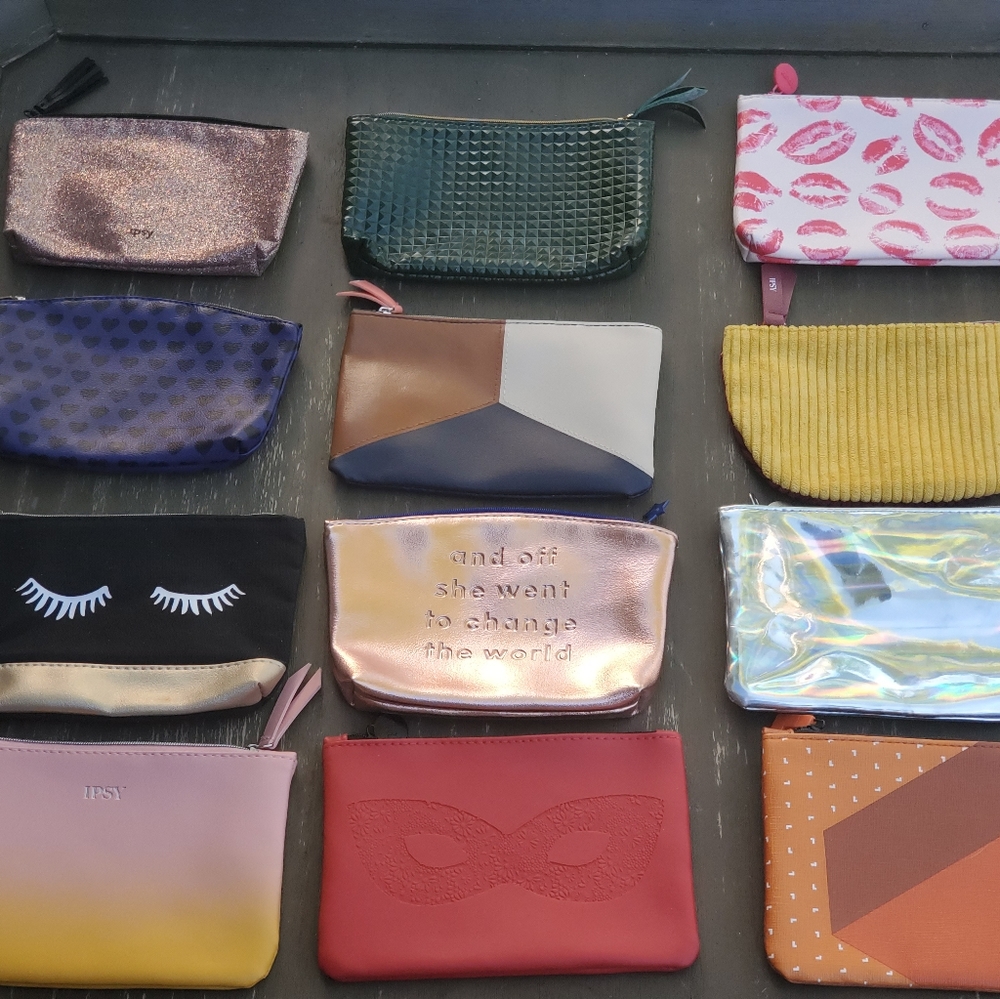 Bundle 12 Ipsy Makeup Bags